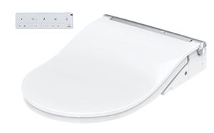 CONCEPT 300 WASHLET bidetové sedátko, okrúhle, SoftClose, biela/strieborné lemovanie