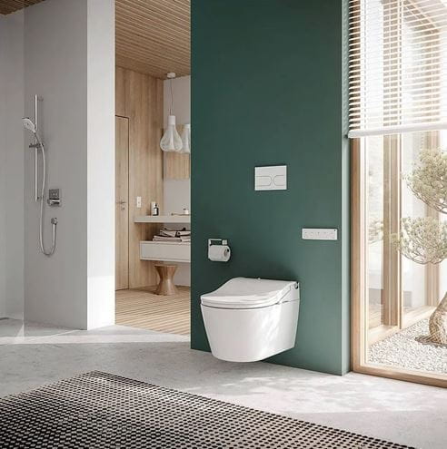 CONCEPT 300 WASHLET bidetové sedátko, okrúhle, SoftClose, biela/strieborné lemovanie 801EG-CON-DUS-R Obrázek - fotka