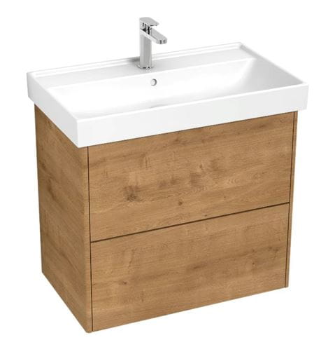 LAUFEN FIORA skrinka pod umývadlo 75,9x45,3x67,4 cm, 2 zásuvky, Push-open, dub H40F9934015351 Obrázek - Hlavní obrázek