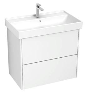 LAUFEN FIORA skrinka pod umývadlo 75,9x45,3x67,4 cm, 2 zásuvky, Push-open, lesklá biela