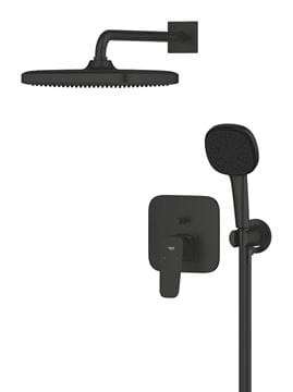 GROHE CUBEO sprchový set s podomietkovou batériou, horná sprcha, ručná sprcha s 3 prúdmi, hadica, držiak, matte black 1053362430 Obrázek - fotka