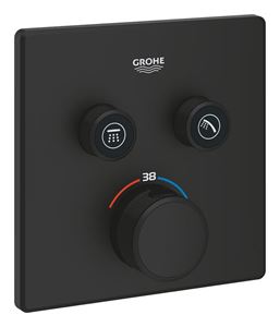 GROHE GROHTHERM SMARTCONTROL podomietková termostatická batéria, pre 2 spotrebiče, Water Saving, phantom black