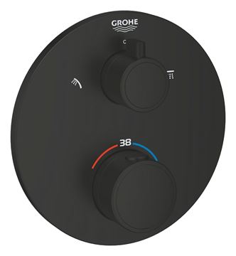 GROHE GROHTHERM podomietková termostatická batéria, pre 2 spotrebiče, Water Saving, phantom black