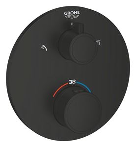 GROHE GROHTHERM podomietková termostatická batéria, pre 2 spotrebiče, Water Saving, phantom black