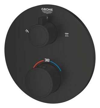 GROHE GROHTHERM podomietková termostatická batéria, pre 2 spotrebiče, Water Saving, phantom black 1022082430 Obrázek - fotka