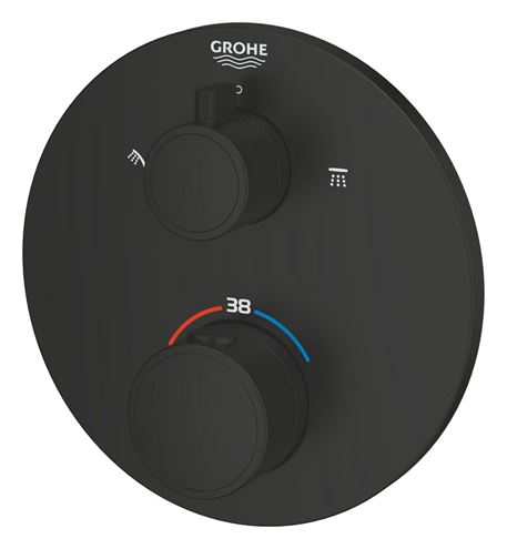 GROHE GROHTHERM podomietková termostatická batéria, pre 2 spotrebiče, Water Saving, phantom black 1022082430 Obrázek - fotka