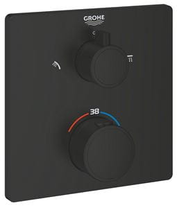 GROHE GROHTHERM podomietková termostatická batéria, pre 2 spotrebiče, matte black