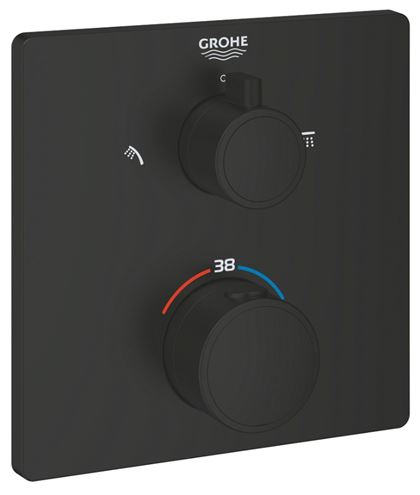 GROHE GROHTHERM podomietková termostatická batéria, pre 2 spotrebiče, matte black 1022092430 Obrázek - Hlavní obrázek