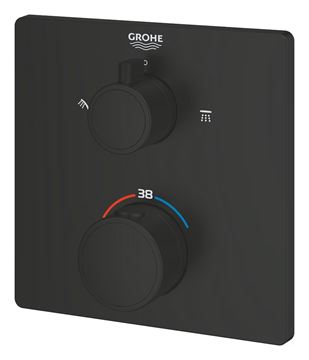 GROHE GROHTHERM podomietková termostatická batéria, pre 2 spotrebiče, matte black 1022092430 Obrázek - fotka