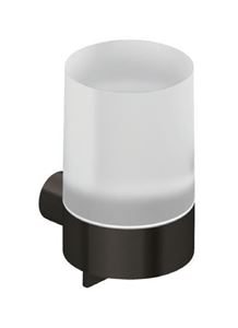 KLUDI VELA R dávkovač tekutého mydla 150 ml, nástenný, sklo, kartáčovaný gun metal