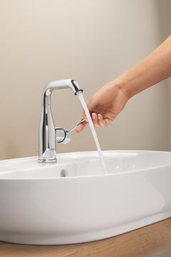 GROHE ESSENCE NEW umývadlová stojanková batéria, s odtokovou súpravou, chróm 24173001 Obrázek - fotka