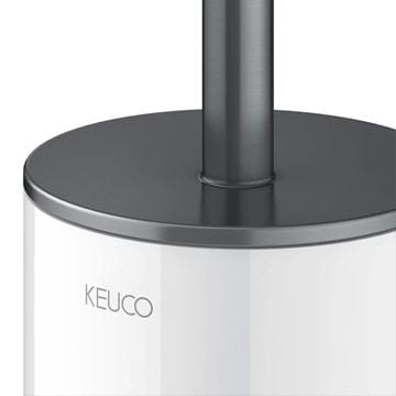 KEUCO EDITION 400 WC kefa, nástenná, sklo, brúsený čierny chróm 11564139000 Obrázek - fotka