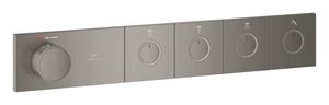 GROHE GROHTHERM AQUA TILES podomietková termostatická batéria, pre 4 spotrebiče, Water Saving, brúsený hard graphite