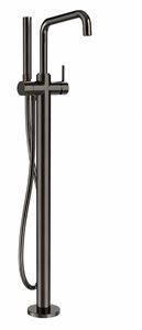 CONCEPT 300 ROUND vaňová batéria na podlahu, s prepínačom, so sprchovou súpravou, imperial black