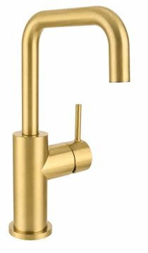 CONCEPT 300 ROUND umývadlová stojanková batéria, s odtokovou súpravou, PVD, brushed gold brass 
