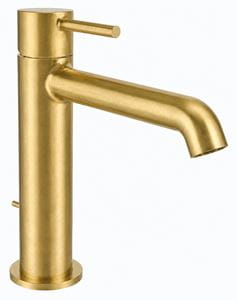 CONCEPT 300 ROUND umývadlová stojanková batéria, s odtokovou súpravou, PVD, brushed gold brass 