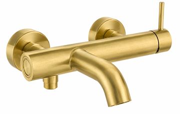 CONCEPT 300 ROUND vaňová nástenná batéria, s prepínačom, PVD, brushed gold brass 