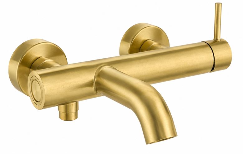 CONCEPT 300 ROUND vaňová nástenná batéria, s prepínačom, PVD, brushed gold brass  CRIPH18796PCON Obrázek - Hlavní obrázek