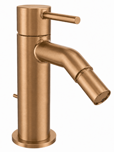 CONCEPT 300 ROUND bidetová stojanková batéria, s odtokovou súpravou, PVD, brushed rose gold