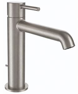 CONCEPT 300 ROUND umývadlová stojanková batéria, s odtokovou súpravou, brushed metallic 