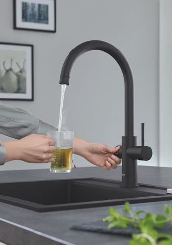GROHE RED DUO drezová elektronická batéria, s ohrevom, veľkosť M, GROHE ChildLock, napájanie zo siete, velvet black 30083KS1 Obrázek - fotka