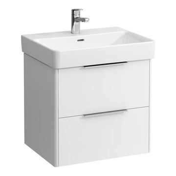 LAUFEN BASE skrinka pod umývadlo 57x43,8x51,5 cm, 2 zásuvky, matná biela