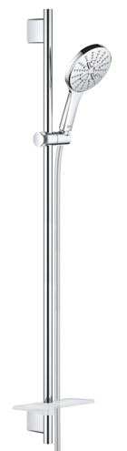 GROHE RAINSHOWER SMARTACTIVE 130 sprchová súprava 4-dielna, ručná sprcha pr. 130 mm, 3 prúdy, tyč, hadica, polička, chróm 26548000 Obrázek - Hlavní obrázek