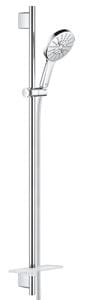 GROHE RAINSHOWER SMARTACTIVE 130 sprchová súprava 4-dielna, ručná sprcha pr. 130 mm, 3 prúdy, tyč, hadica, polička, chróm
