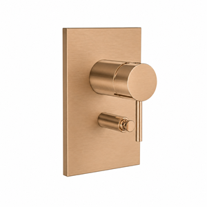 CONCEPT 300 ROUND sprchová podomietková batéria, s prepínačom, PVD, brushed rose gold