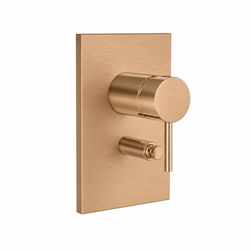 CONCEPT 300 ROUND sprchová podomietková batéria, s prepínačom, PVD, brushed rose gold