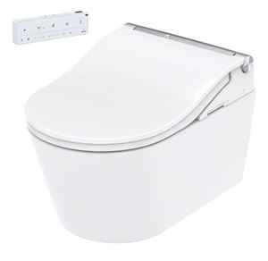 CONCEPT 300 WASHLET závesné WC s bidetovým sedátkom, Rimless, okrúhle