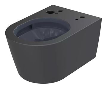 CONCEPT 300 WASHLET závesné WC s bidetovým sedátkom, Rimless, okrúhle, matná čierna CW542ERY#MBL+TCF80 Obrázek - fotka