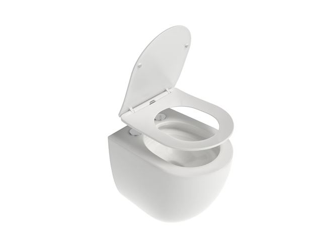 RAVAK CHROME závesné WC, so SoftClose sedátkom, AquaSpin splachovanie X03121 Obrázek - fotka