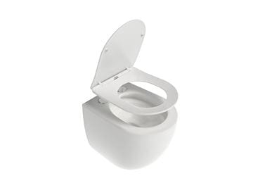 RAVAK CHROME závesné WC, so SoftClose sedátkom, AquaSpin splachovanie X03121 Obrázek - fotka