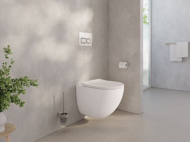RAVAK CHROME závesné WC, so SoftClose sedátkom, AquaSpin splachovanie X03121 Obrázek - fotka