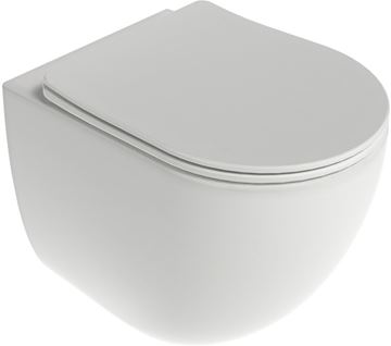RAVAK CHROME závesné WC, so SoftClose sedátkom, AquaSpin splachovanie