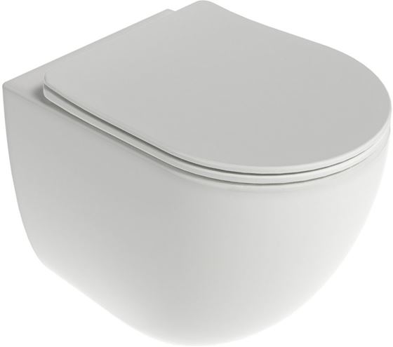 RAVAK CHROME závesné WC, so SoftClose sedátkom, AquaSpin splachovanie X03121 Obrázek - Hlavní obrázek