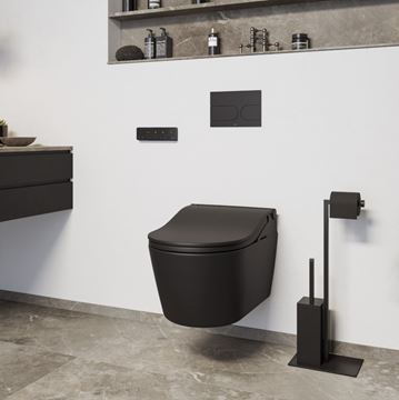 CONCEPT 300 WASHLET RW bidetové sedátko, okrúhle, SoftClose, matná čierna TCF801EBG#MBL Obrázek - fotka