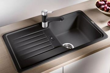 BLANCO FAVOS MINI granitový drez 780x435 mm, otočný, odkvapkávač, čierna 526078 Obrázek - fotka