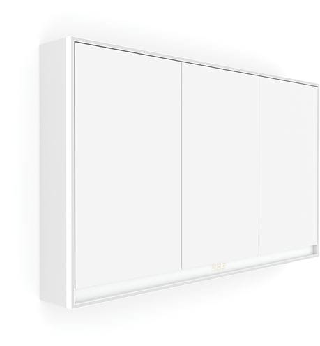 NIMCO GA 1 zrkadlová skrinka vstavaná 119,5x70x15 cm, osvetlenie s reguláciou stmievania a teploty svetla, s vypínačom a el. zásuvkou, hliník, matná biela GAB 10006VX-05 Obrázek - Hlavní obrázek