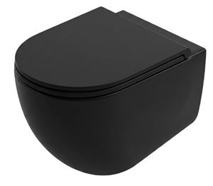 ARTCERAM VITA závesné WC, Rimless splachovanie, The.Reel, Saniglaze, matt black