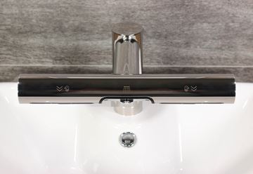 JET DRYER AIRTAP 2V1 umývadlová senzorová batéria, so sušičom rúk, napájanie zo siete, chróm 8596220013941 Obrázek - fotka