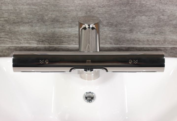 JET DRYER AIRTAP 2V1 umývadlová senzorová batéria, so sušičom rúk, napájanie zo siete, chróm 8596220013941 Obrázek - fotka