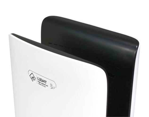JET DRYER LIGHT tryskový sušič rúk, automatický, biela/čierna 8596220013309 Obrázek - fotka