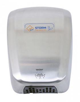 JET DRYER STORM teplovzdušný sušič rúk, automatický, kartáčovaná nerez oceľ