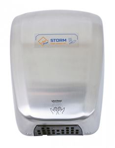 JET DRYER STORM teplovzdušný sušič rúk, automatický, kartáčovaná nerez oceľ