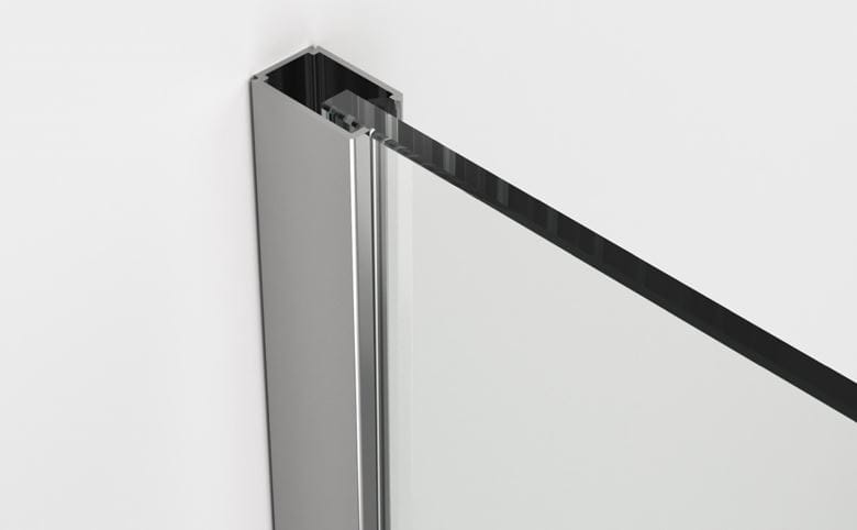 RONAL AMALIA D35F1 bočná stena 90x200 cm, aluchróm/číre sklo D35F1 090 50 07 Obrázek - fotka