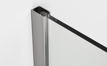 RONAL AMALIA D35F1 bočná stena 90x200 cm, aluchróm/číre sklo D35F1 090 50 07 Obrázek - fotka