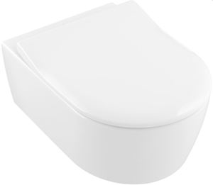VILLEROY & BOCH AVENTO závesné WC, so SoftClosing sedadlom, DirectFlush splachovanie, alpská biela