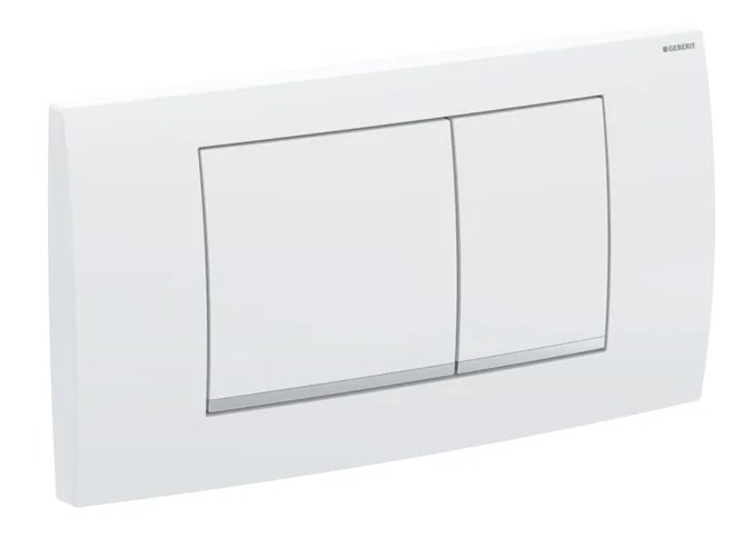 GEBERIT TWINLINE 30 ovládacie tlačidlo pre dve splachovania, plast, biela/lesklý chróm 115.899.KJ.1 Obrázek - Hlavní obrázek
